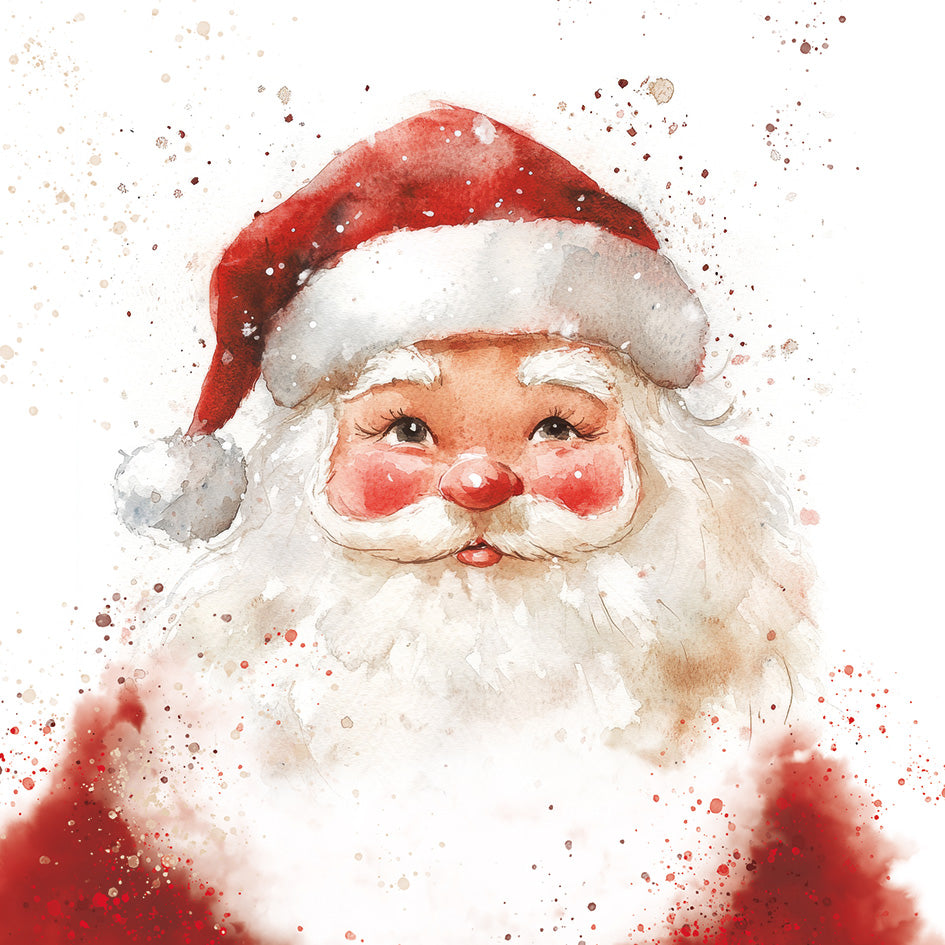 Watercolour Santa