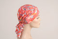 Pre-tied Jersey Bandana - Coral Bloom
