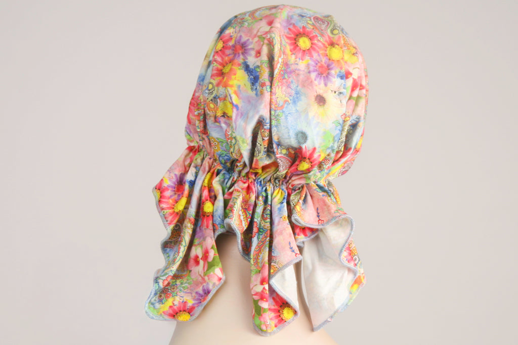 Pre-tied Jersey Bandana - Wildflower Breeze