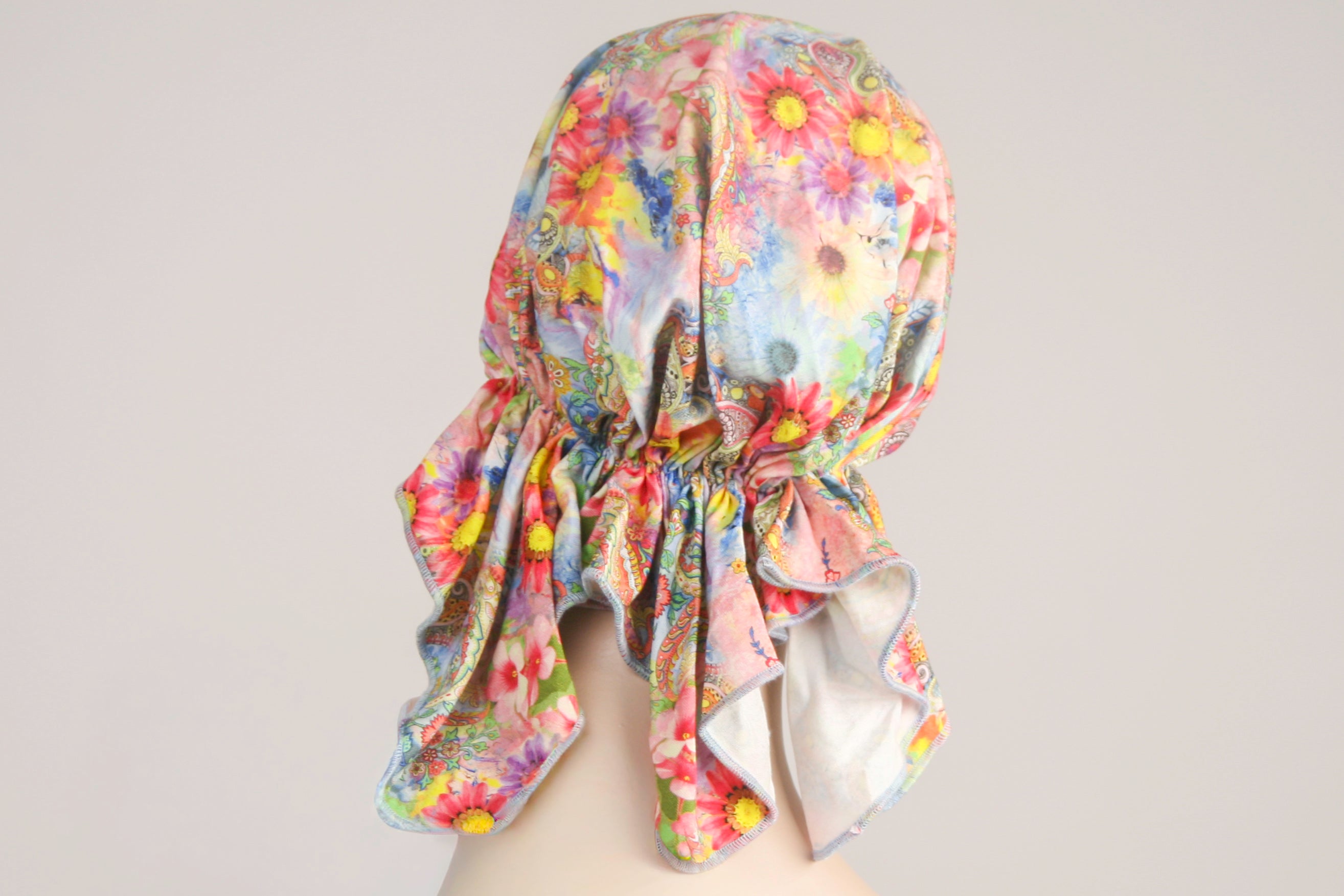 Pre-tied Jersey Bandana - Wildflower Breeze