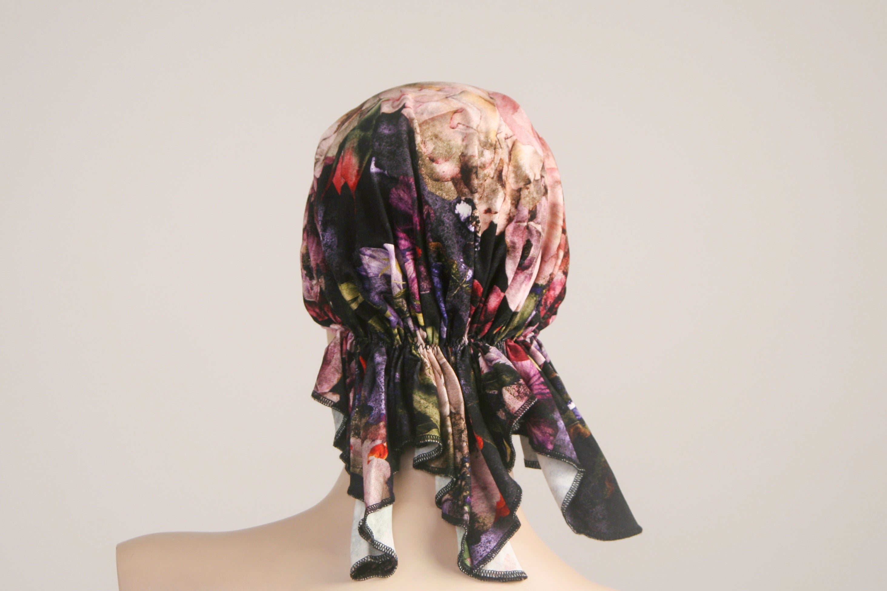 Pre-tied Jersey Bandana - Midnight Bloom