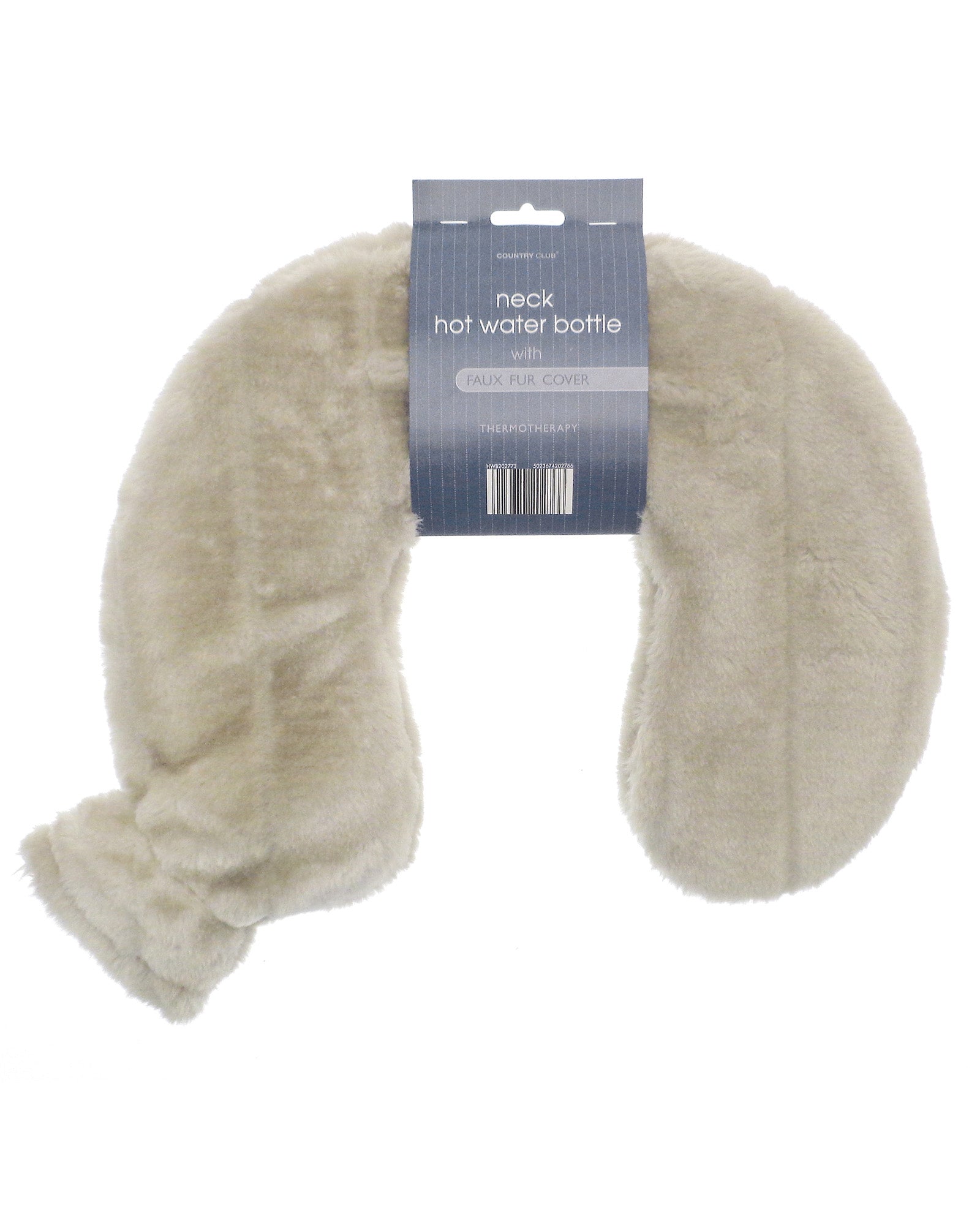 Neck Hot Water Bottle with Luxury Faux Fur Cover
