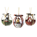 Santa Snowman & Reindeer half bells