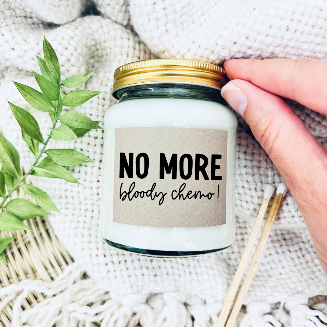 No More Bloody Chemo Handmade Soy Scented Candle