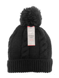 Thermal Lined Knitted Bobble Hat