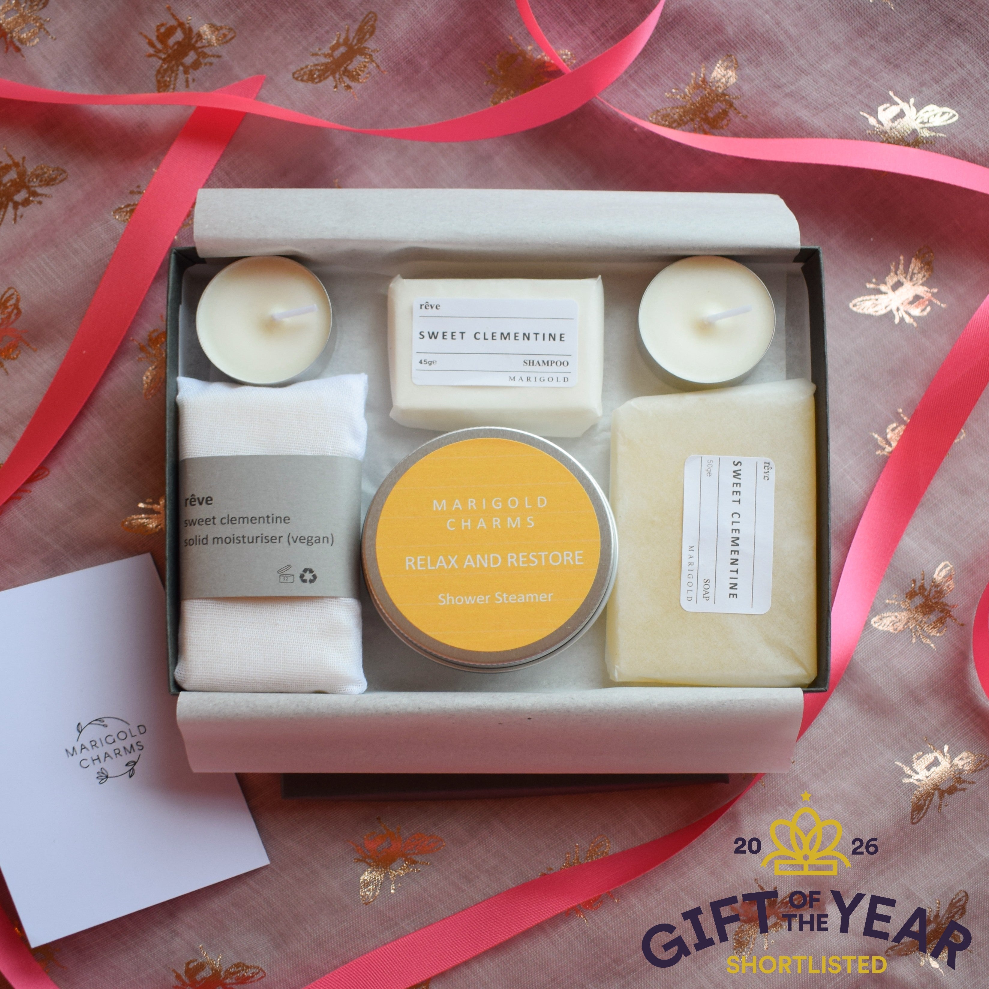 Organic Shower Letterbox Spa Collection - Sweet Clementine