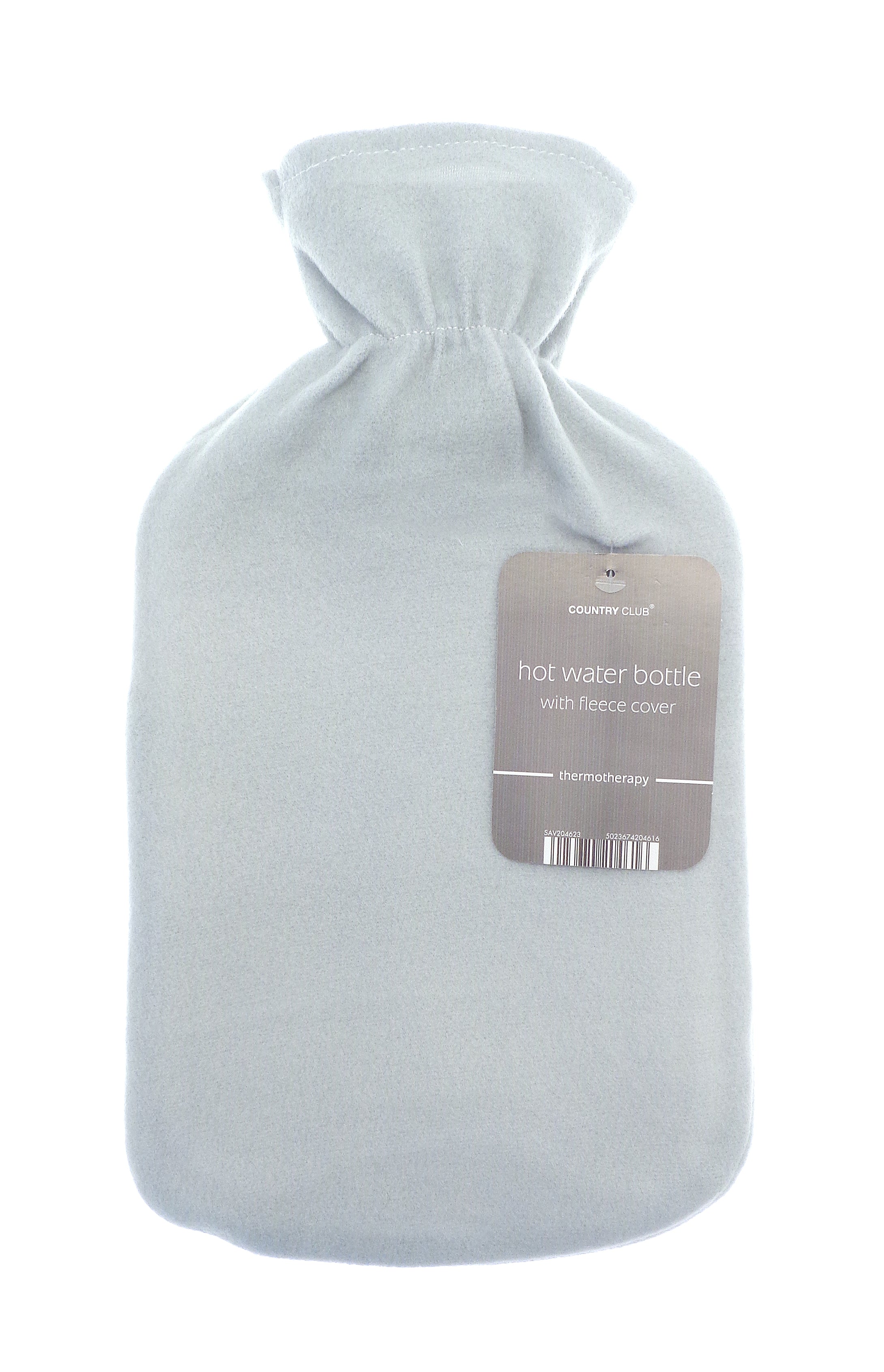 Hot Water Bottle with Plain Fleece Cover