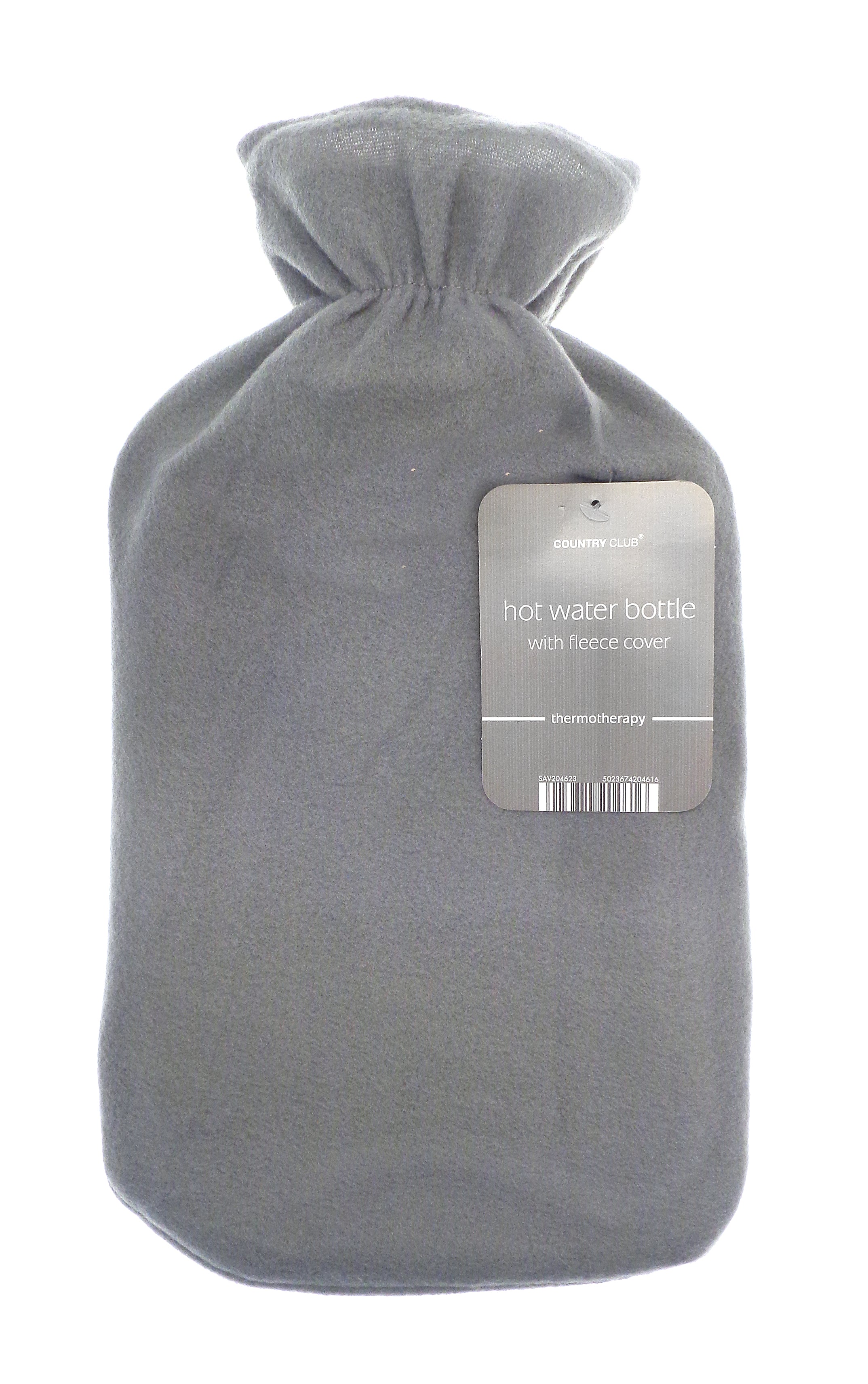 Hot Water Bottle with Plain Fleece Cover
