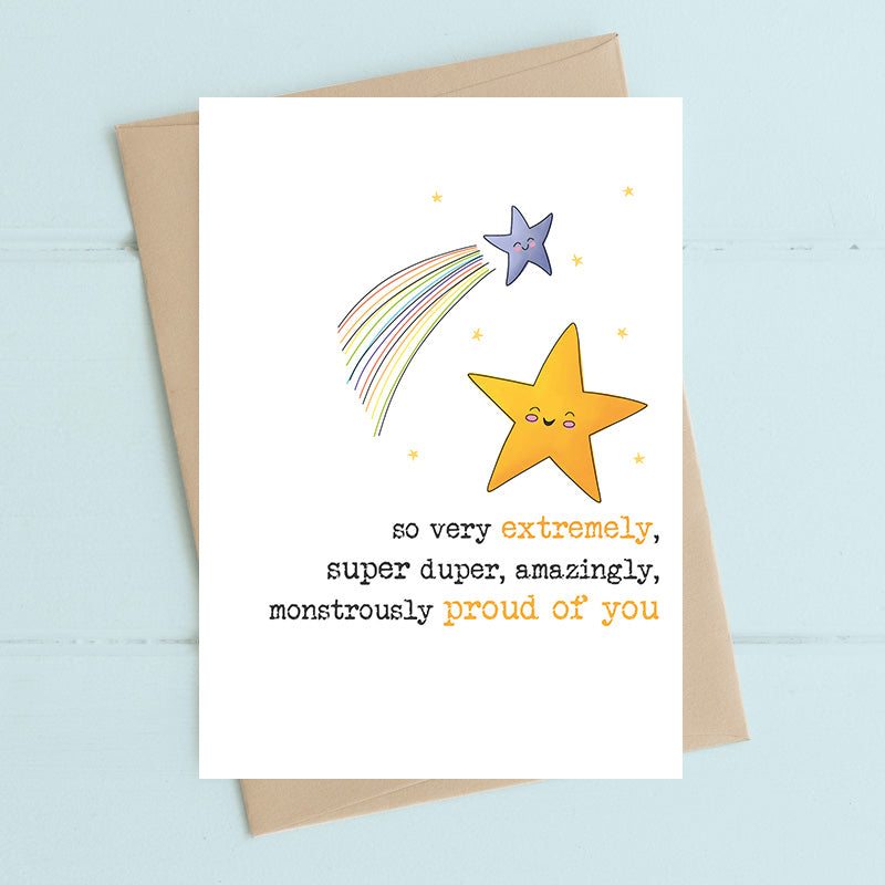 Amazingly Proud Of You Greetings Card
