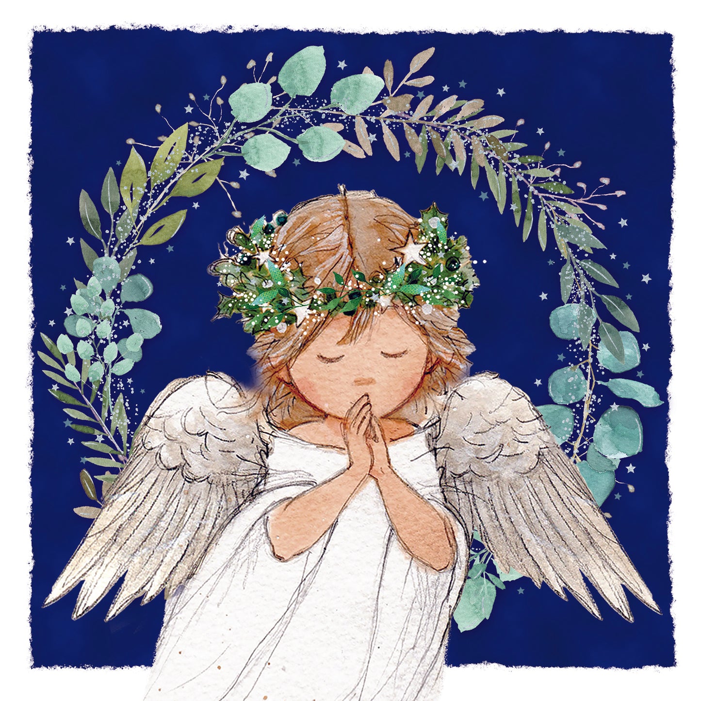 Winter foliage angel