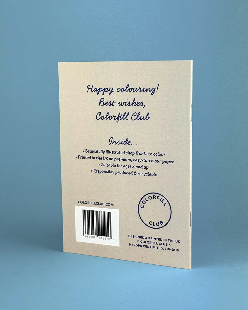 Shops Illustrated Colouring Book