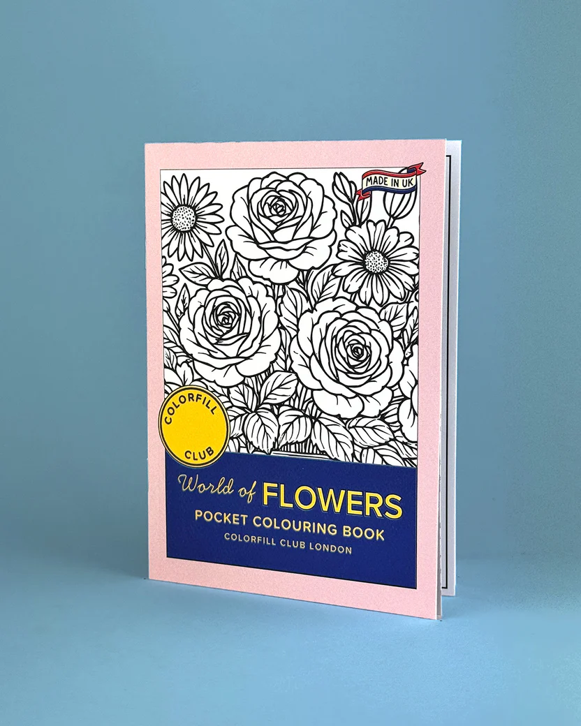 Flowers Illustrated Colouring Book