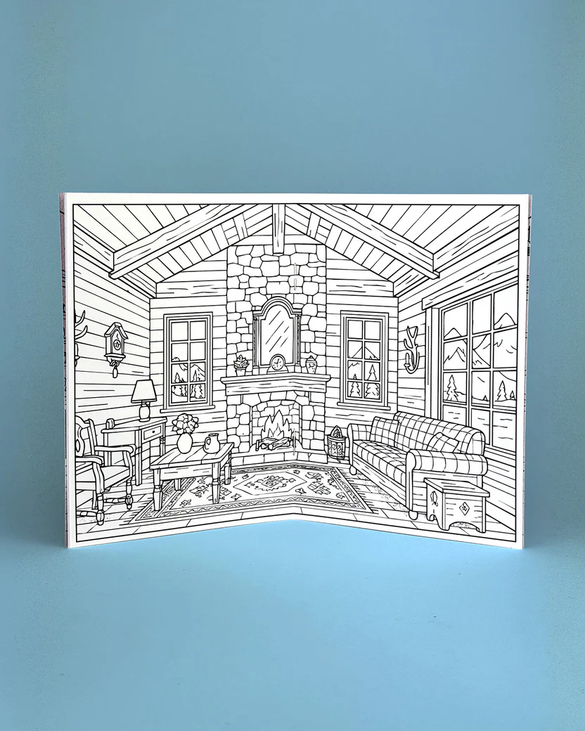 Interiors Illustrated Colouring Book