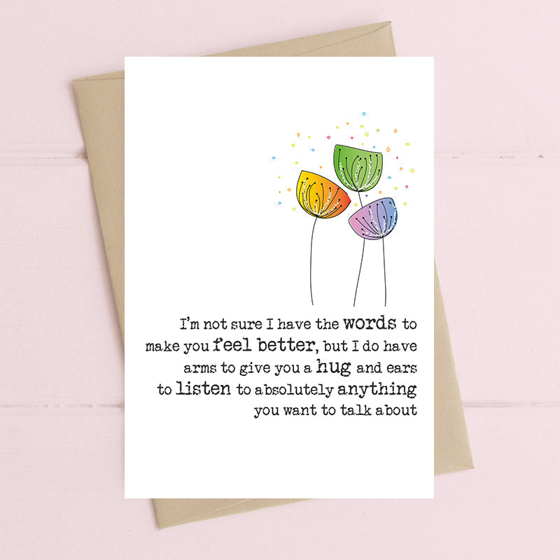 I Don’t Have The Words To Make It Better Greetings Card