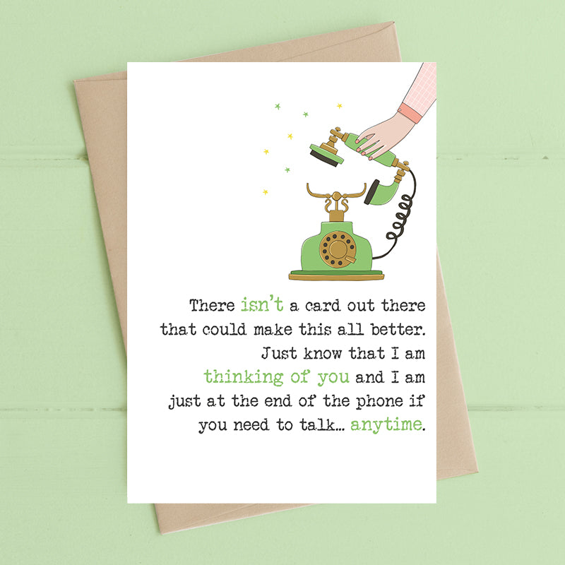 No Card To Make This Better Greetings Card
